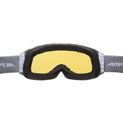 Превью Горнолыжная маска для пасмурной и снежной погоды Маска горнолыжная ALPINA Nakiska Q-Lite White Matt/Pink (A7280811)